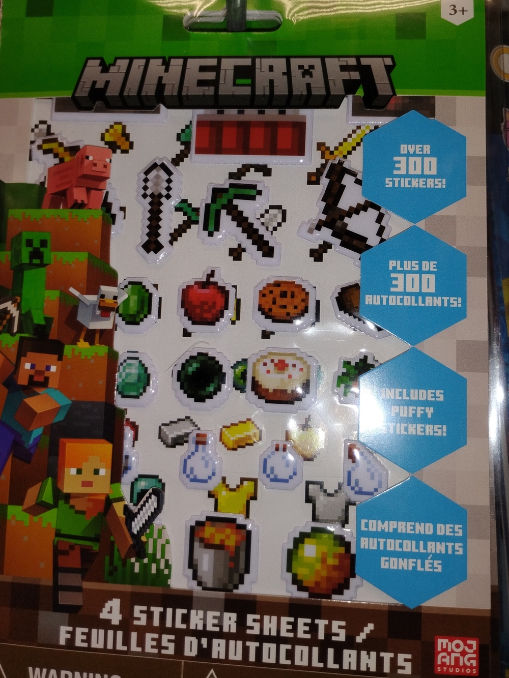Minecraft Puffy Sticker Pack
